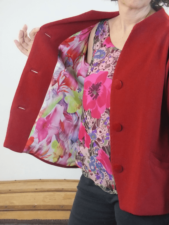 Veste sixties rouge