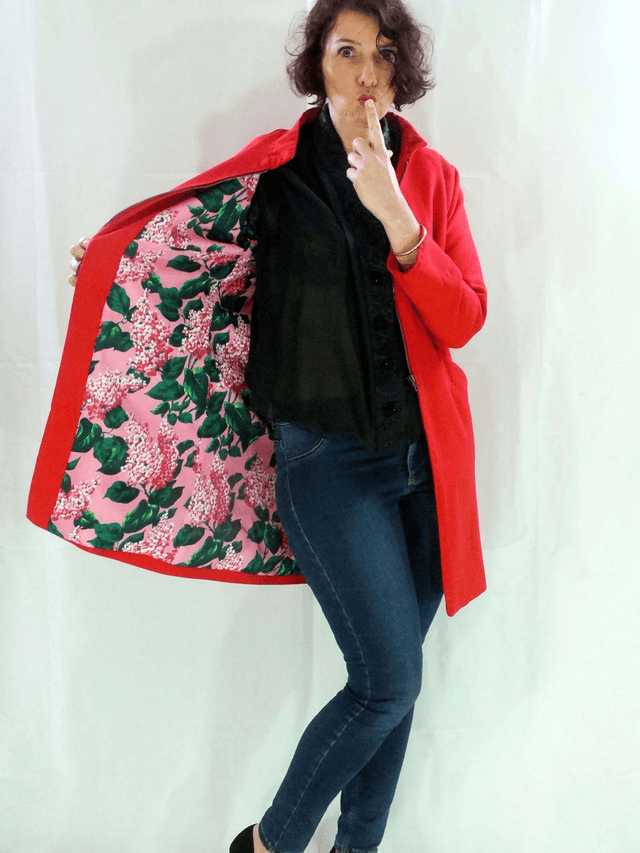 Manteau printemps rouge