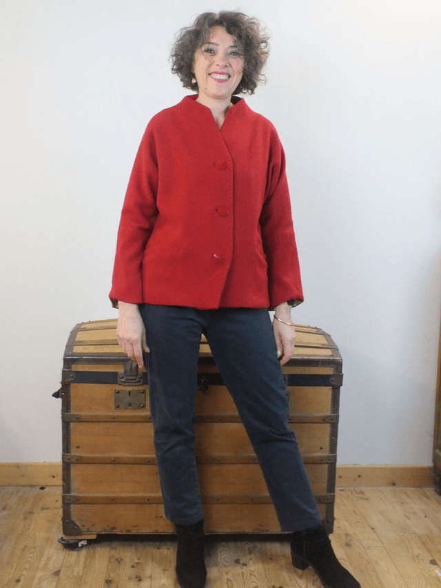 Veste sixties rouge