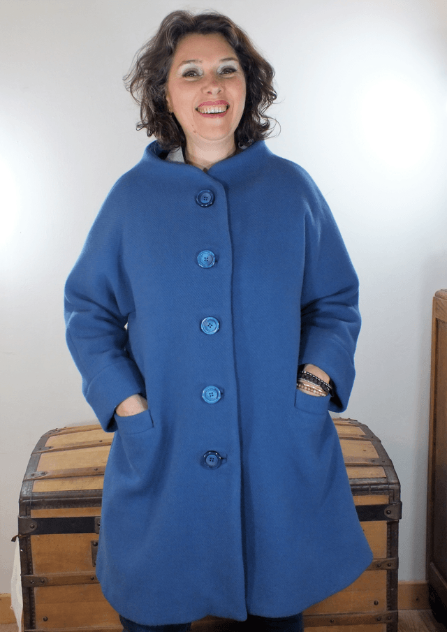 Manteau bleu canard