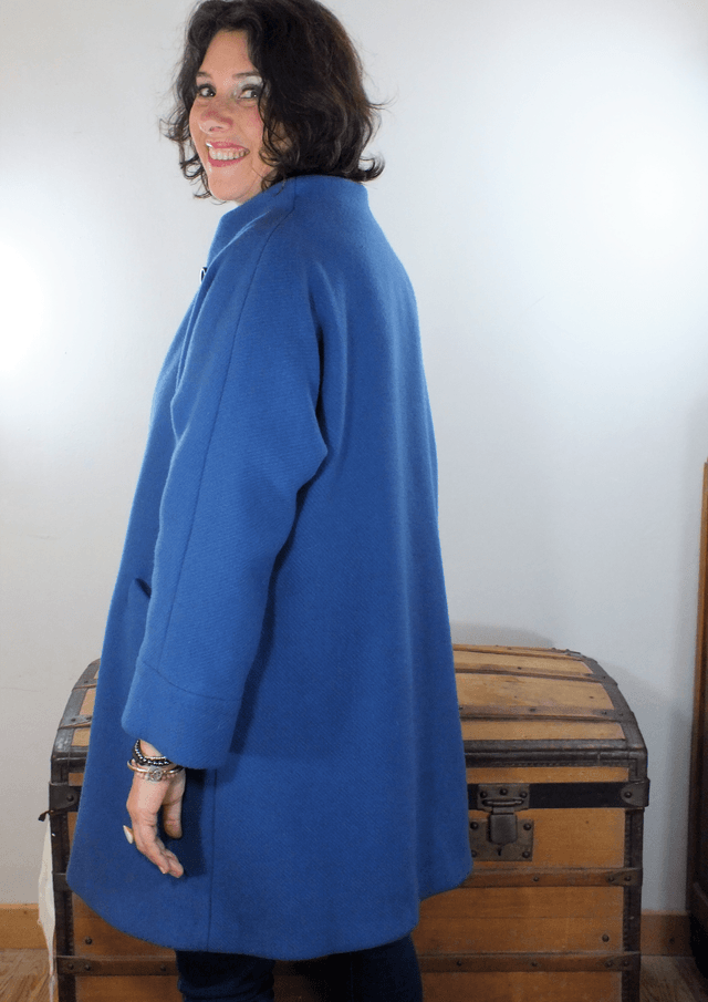 Manteau bleu canard