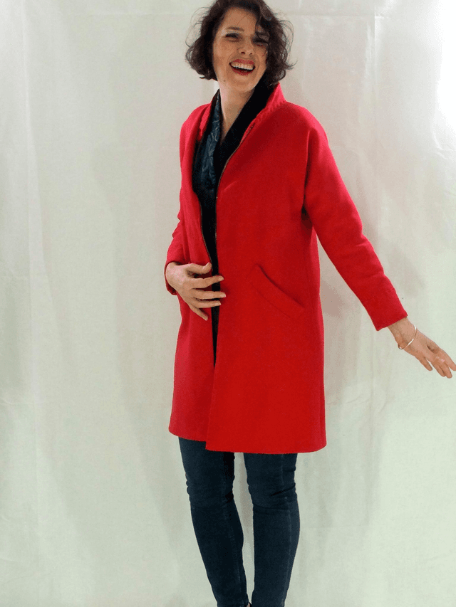 Manteau printemps rouge