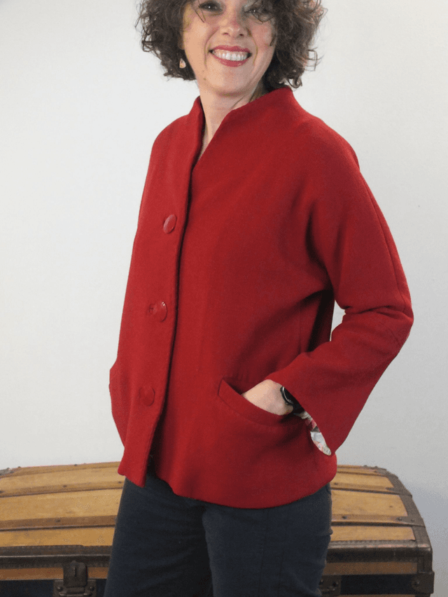 Veste sixties rouge